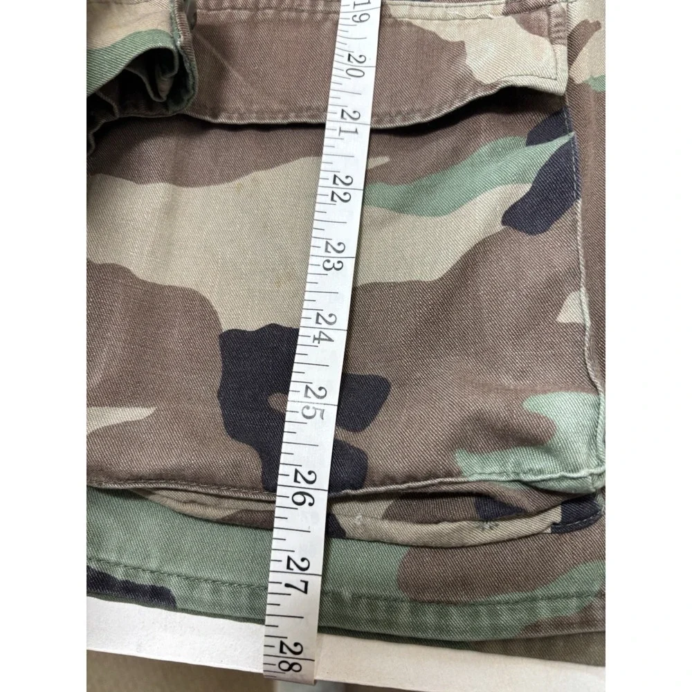 USMC Marines Field Jacket Mens Size M Woodland Camo Summer Weight Coat Shacket